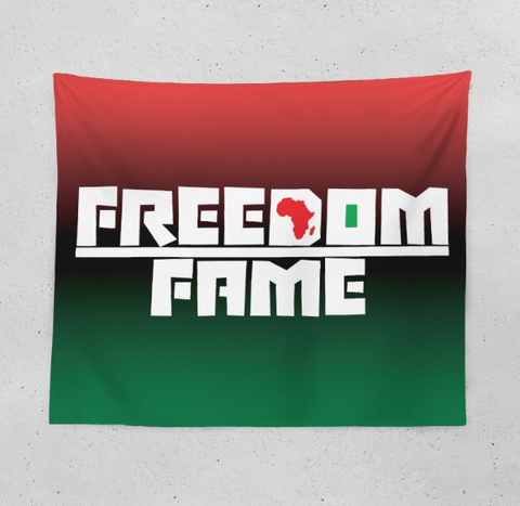 Freedom Over Fame Tapestry